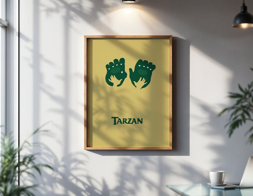 Tarzan Disney Movie Poster - Jungle Art Print, Classic Animation Decor, Adventure Fan Gift Idea