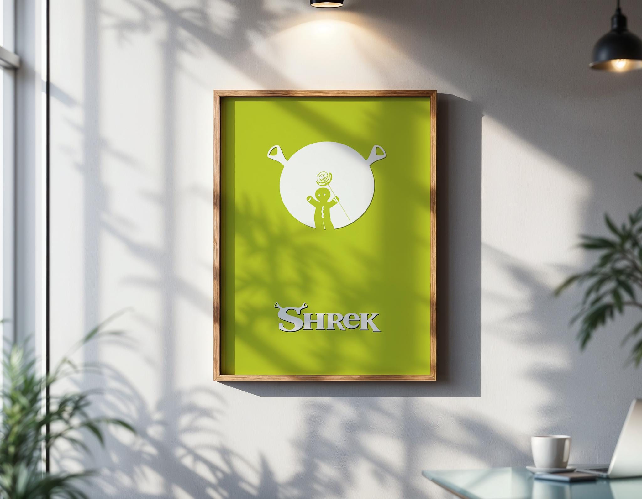 Shrek Animation Movie Poster - Cult Comedy Print, Funny Ogre Decor, DreamWorks Fan Gift Idea