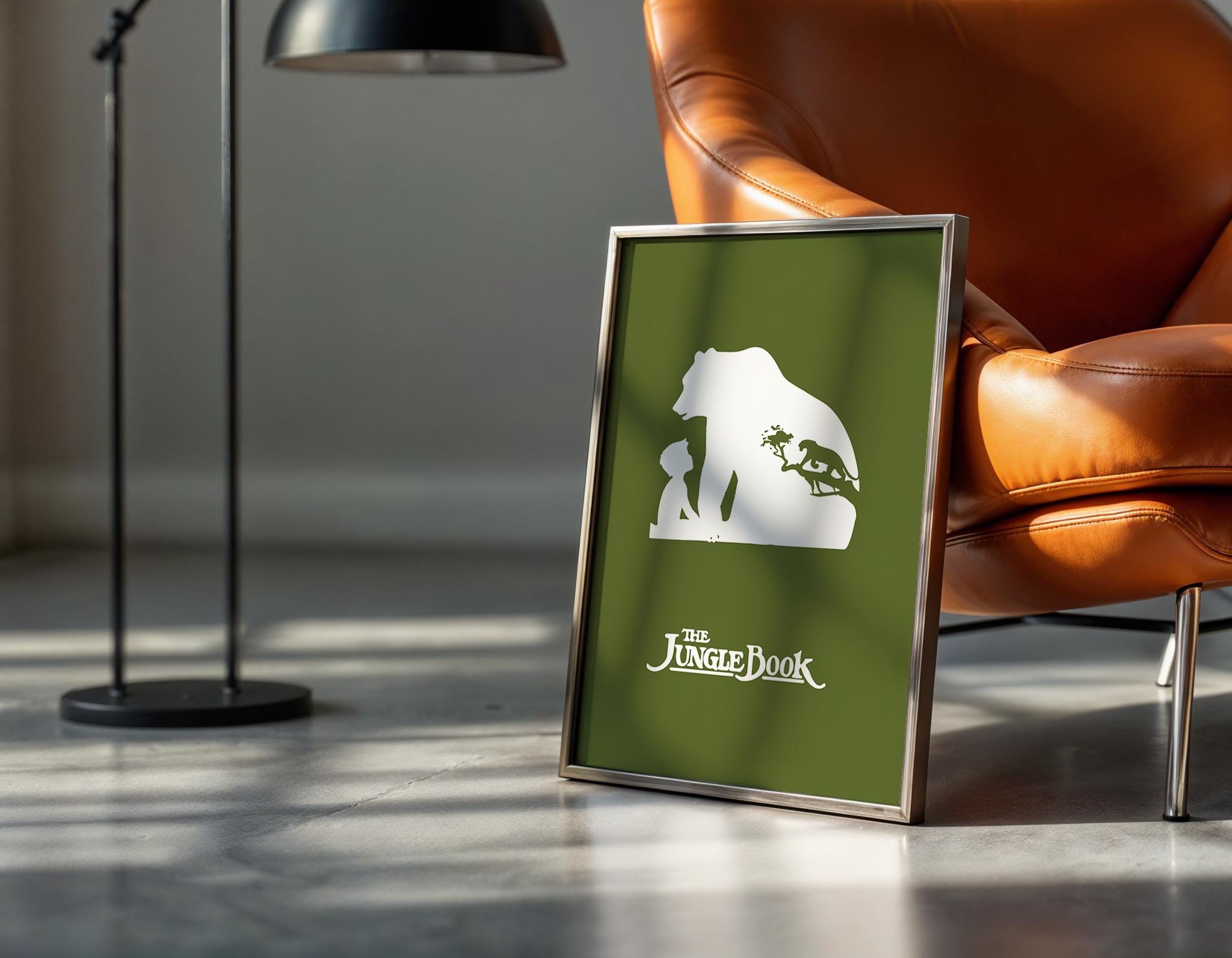 The Jungle Book Disney Poster - Mowgli Baloo Print, Classic Animation Decor, Vintage Fan Gift Idea
