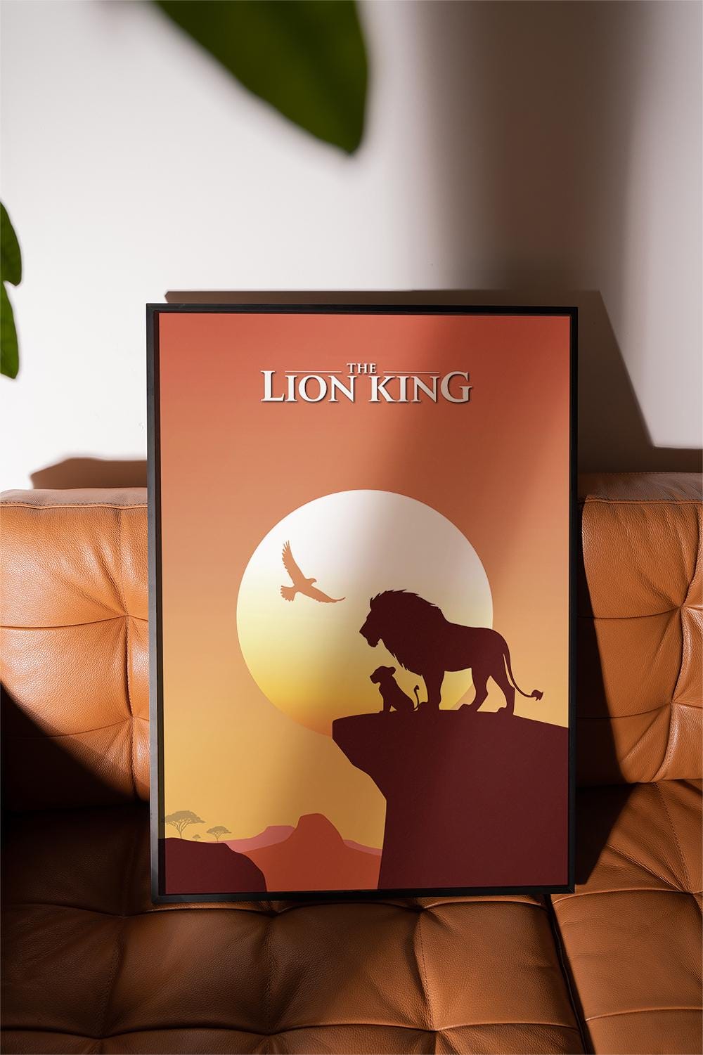 The Lion King Disney Movie Poster - Simba Nala Art Print, Classic Animation Decor, African Savanna Fan Gift