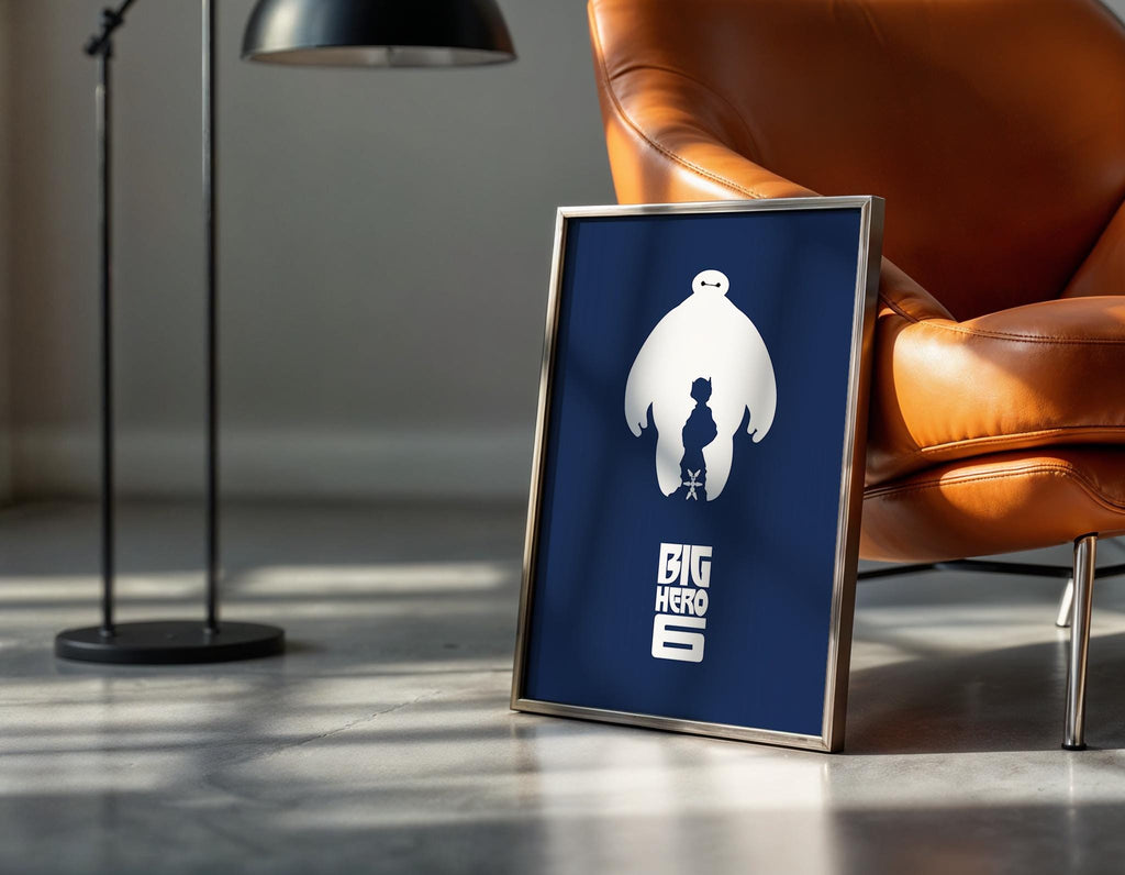 Big Hero 6 Poster - Disney Art Print, Wall Decor, Gift for Anime and Animated Movie Fans, Marvel Superheroes, Comic Lovers