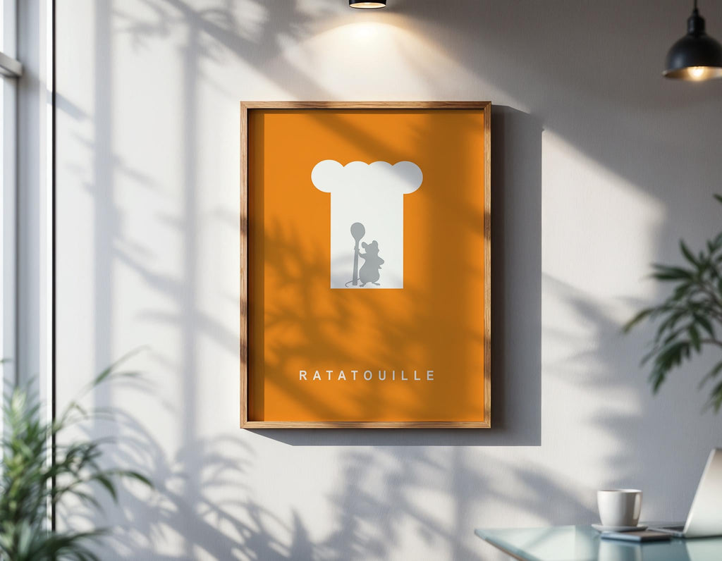 Ratatouille Movie Poster - Wall Art Print, Animated Film, Pixar Classic, Gift for Disney Fans