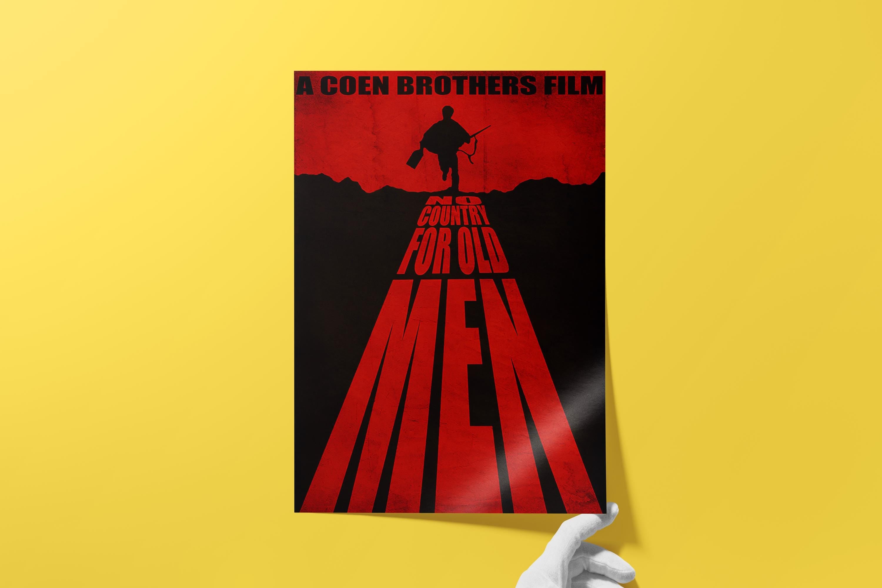 No Country for Old Men Poster - Minimalist Wall Art, Cinematic Prints, Gift for Movie Lovers