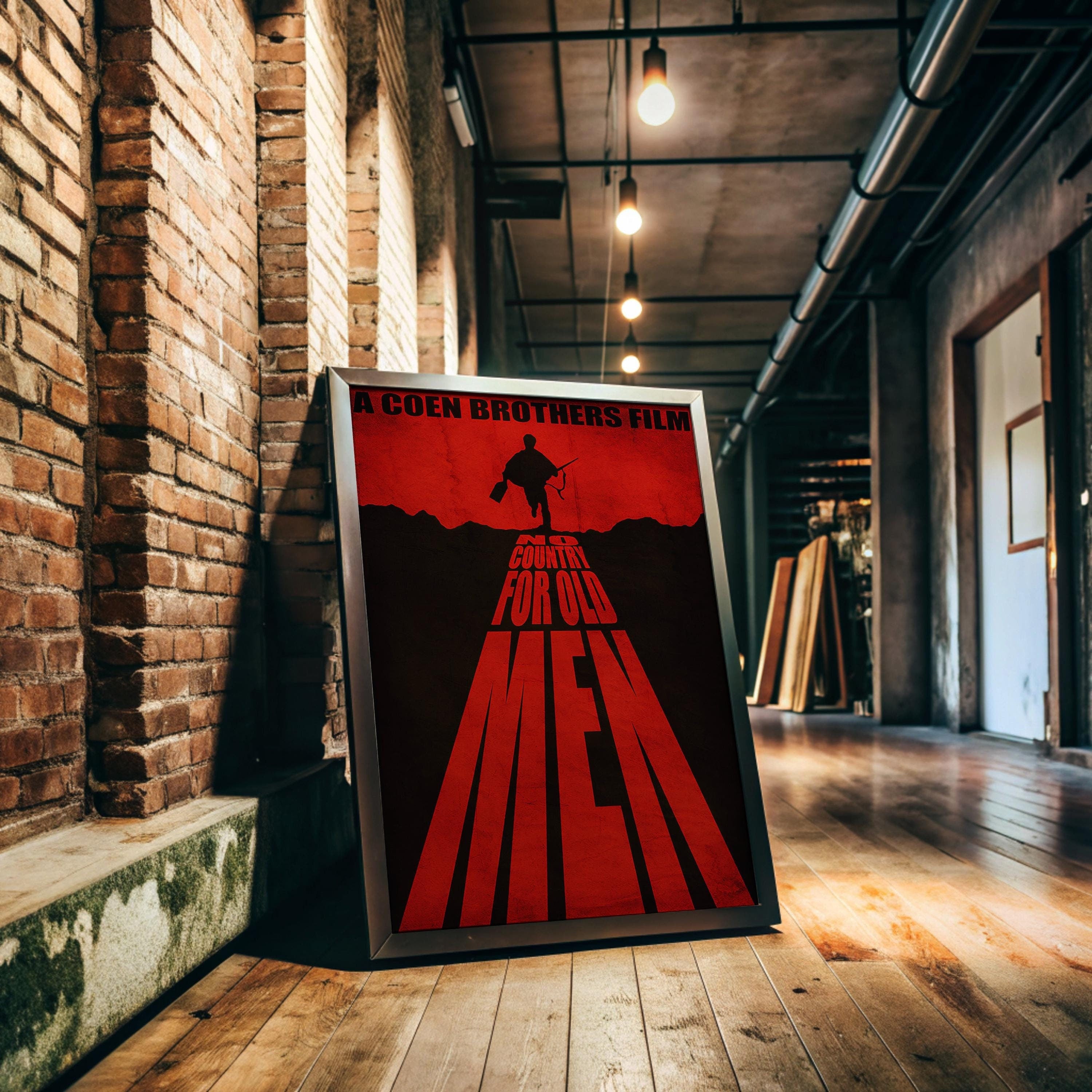 No Country for Old Men Poster - Minimalist Wall Art, Cinematic Prints, Gift for Movie Lovers