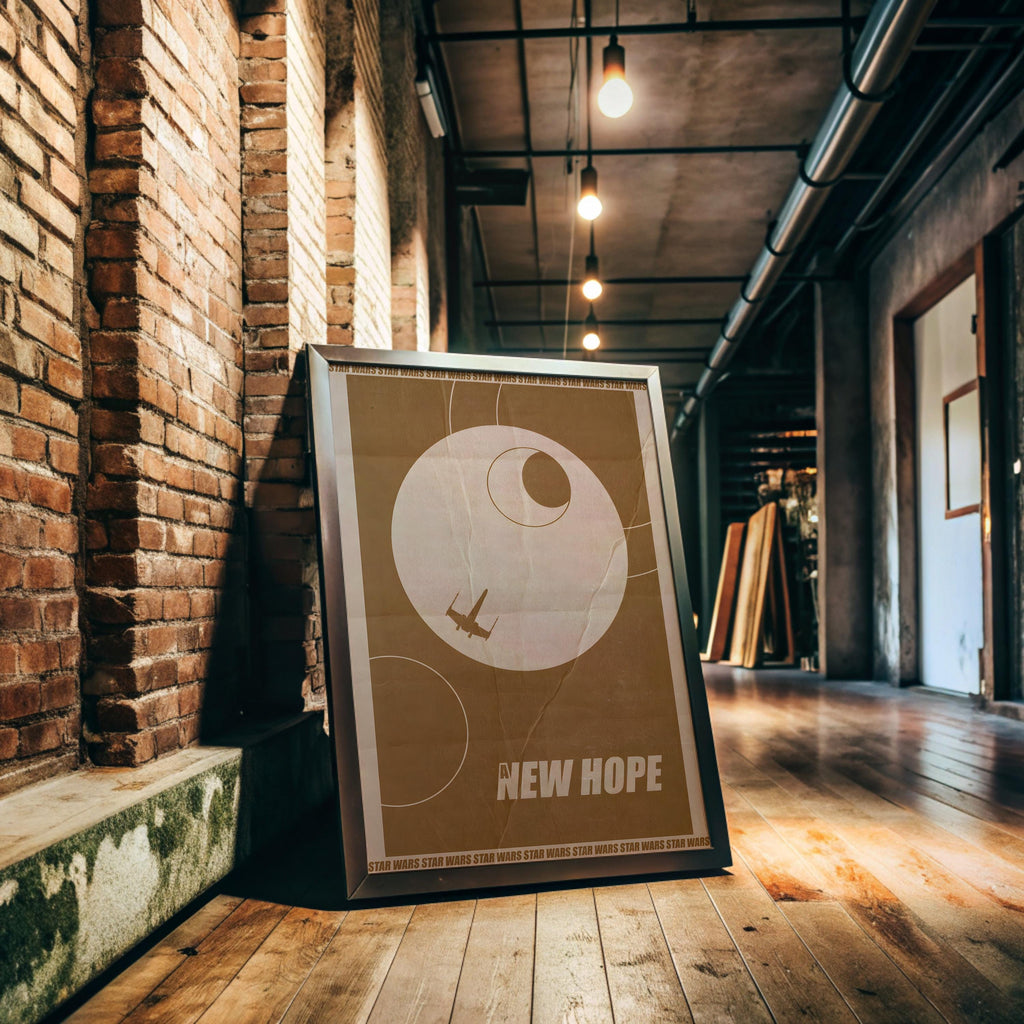 Star Wars A New Hope Wall Art, Sci-Fi Film Decor, Perfect Gift for Star Wars Fans