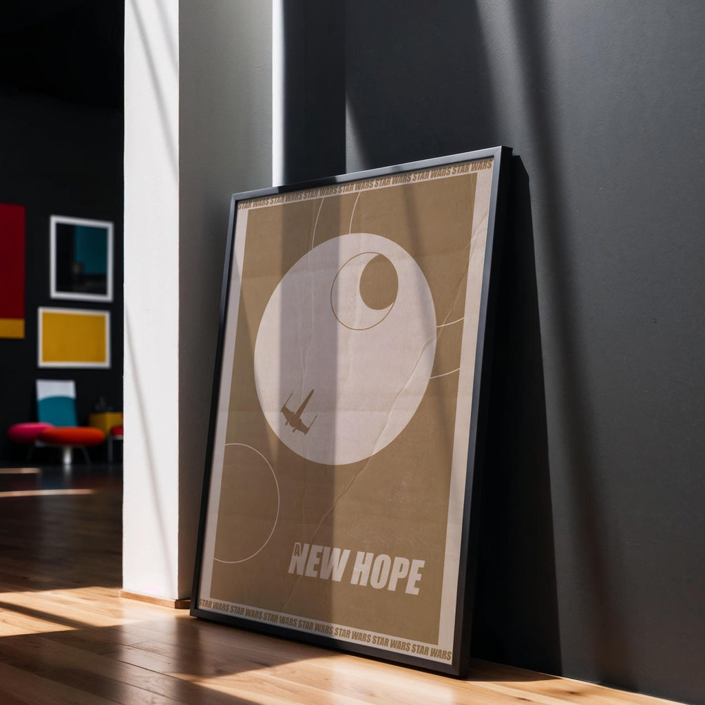 Star Wars A New Hope Wall Art, Sci-Fi Film Decor, Perfect Gift for Star Wars Fans