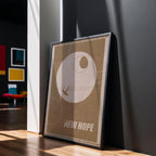 Star Wars A New Hope Wall Art, Sci-Fi Film Decor, Perfect Gift for Star Wars Fans
