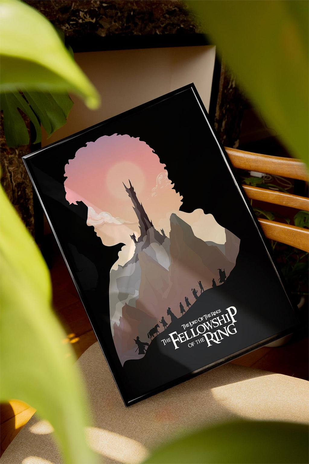 The Lord of the Rings: The Fellowship of the Ring Poster, Epic Fantasy Wall Art, Middle-earth Decor, Gift for LOTR Fans, Frodo Print