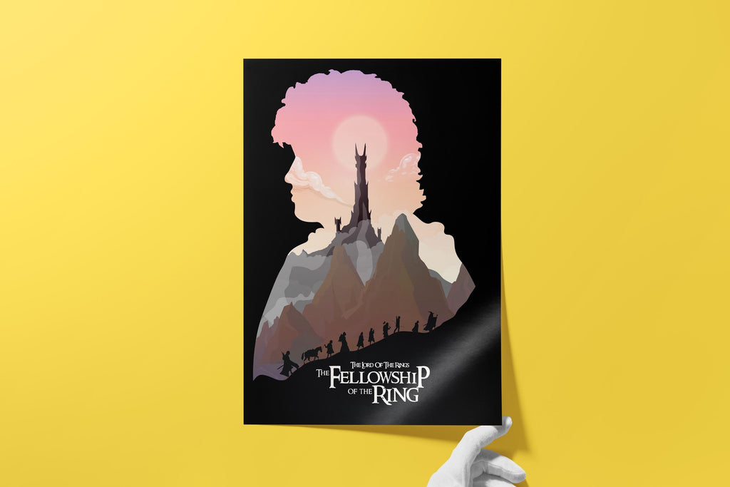 The Lord of the Rings: The Fellowship of the Ring Poster, Epic Fantasy Wall Art, Middle-earth Decor, Gift for LOTR Fans, Frodo Print