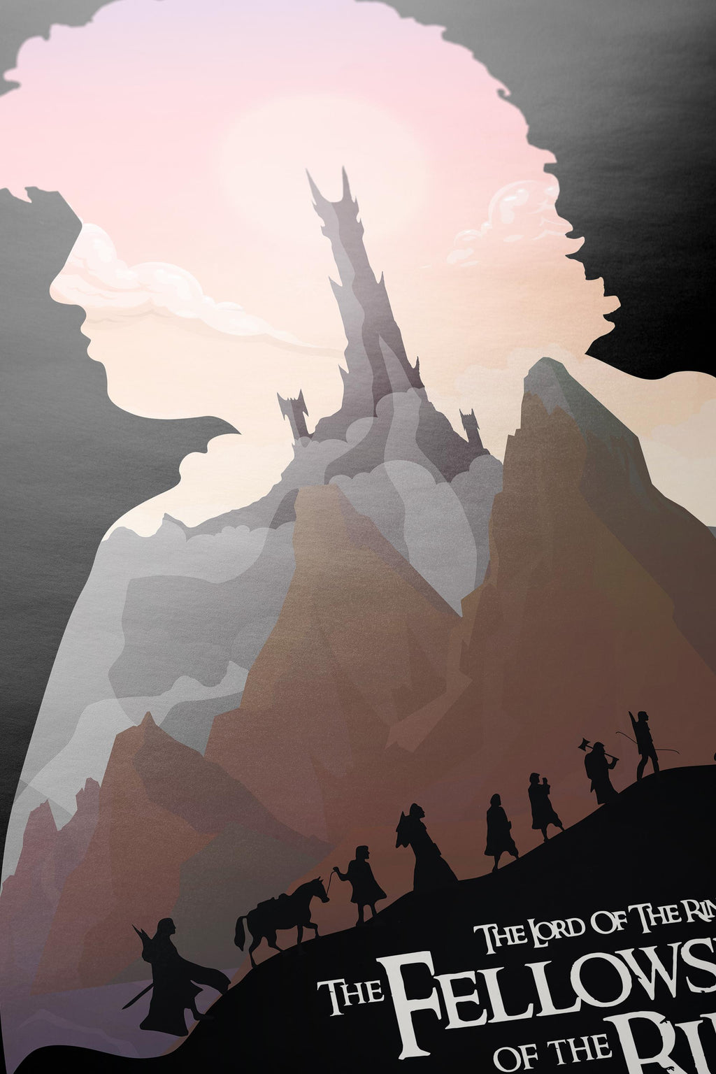 The Lord of the Rings: The Fellowship of the Ring Poster, Epic Fantasy Wall Art, Middle-earth Decor, Gift for LOTR Fans, Frodo Print