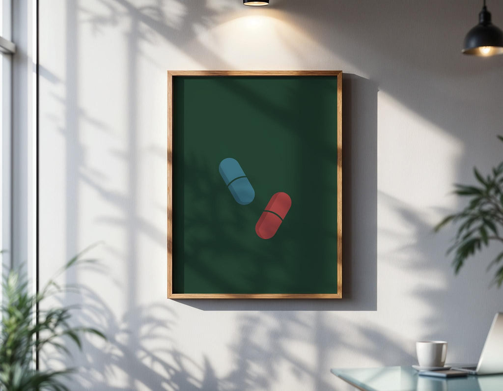 The Matrix Movie Poster - Sci-Fi Film Print, Cult Movie Art, Geek Gift, Minimalist Art
