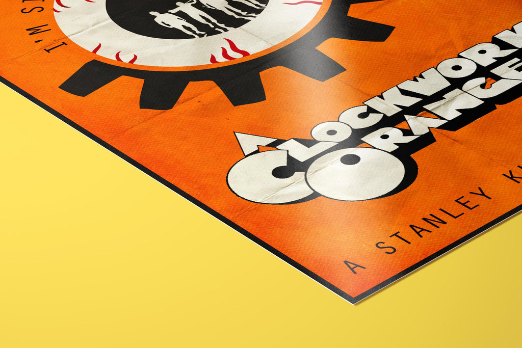 A Clockwork Orange Movie Poster - Cult Classic Wall Art, Stanley Kubrick Decor, Perfect Gift for Fans
