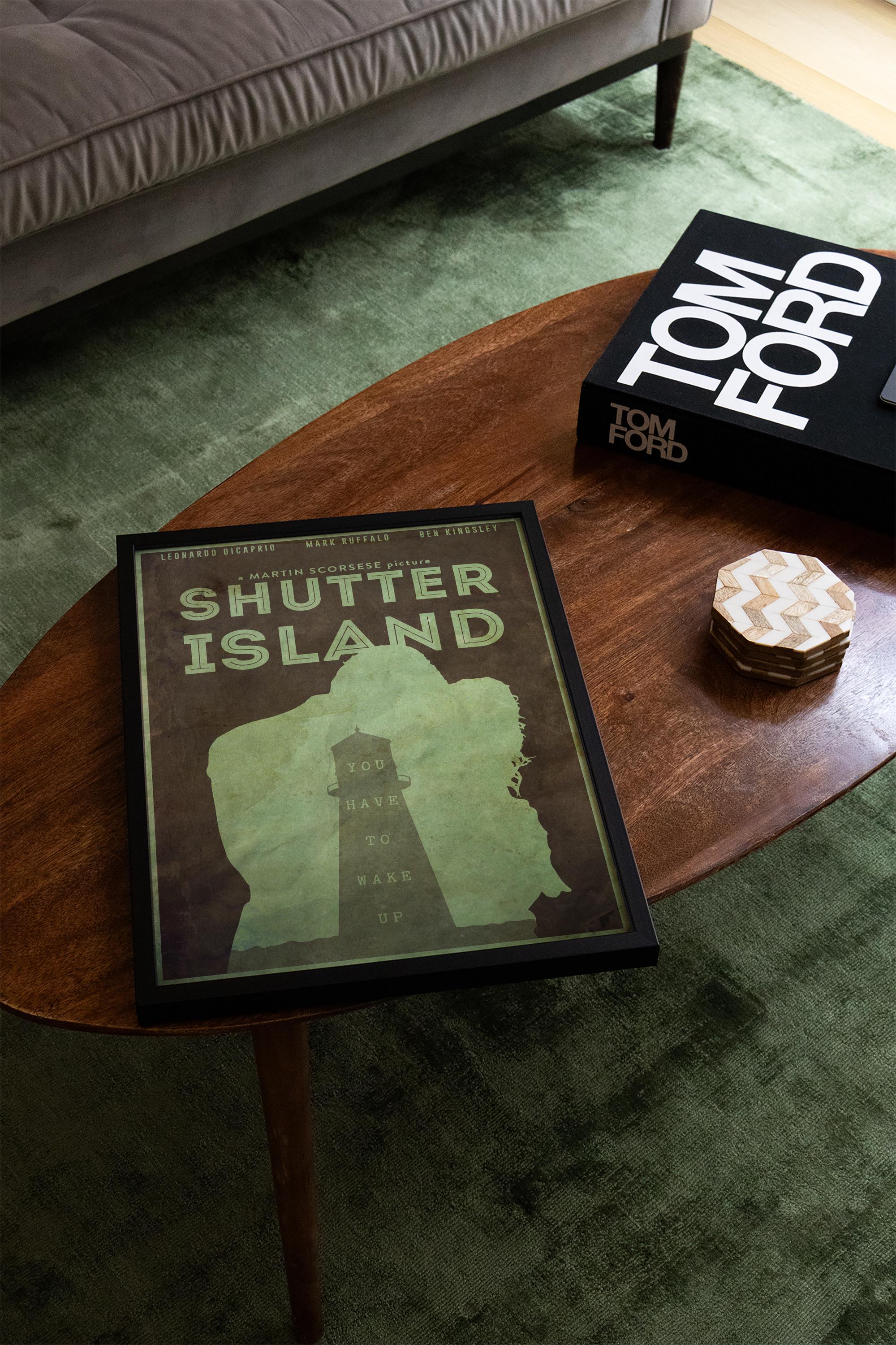 Shutter Island Movie Poster - Psychological Thriller Wall Art, Leonardo DiCaprio Decor, Gift for Movie Buffs