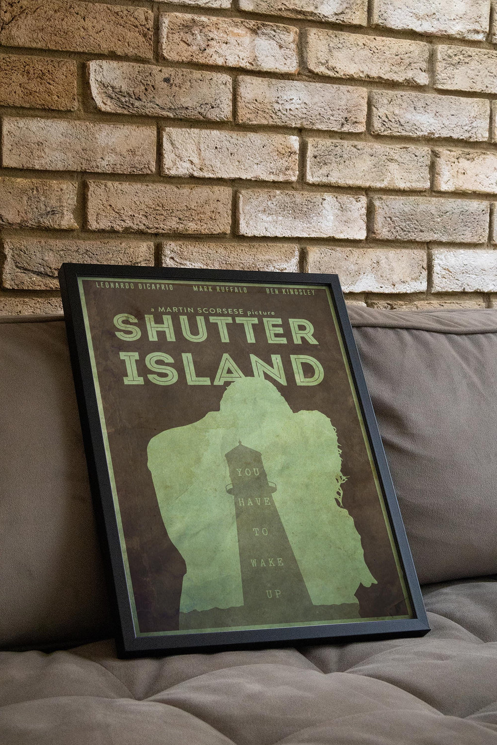 Shutter Island Movie Poster - Psychological Thriller Wall Art, Leonardo DiCaprio Decor, Gift for Movie Buffs