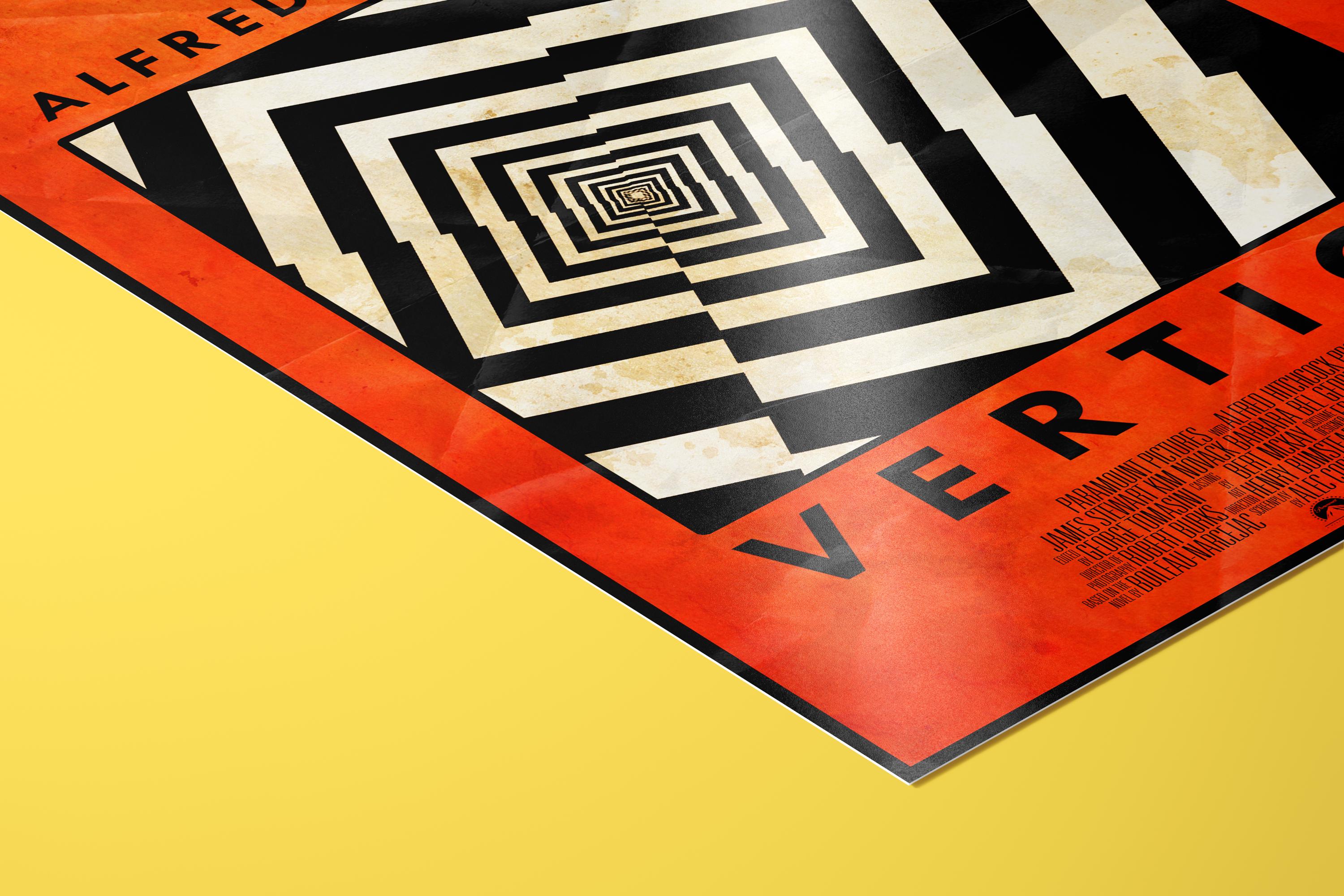 Vertigo Movie Poster - Alfred Hitchcock Wall Art, Vintage Film Decor, Perfect Gift for Cinema Enthusiasts