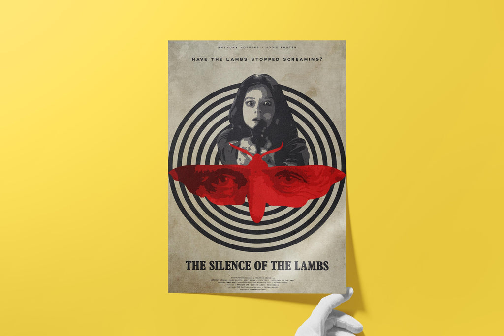 The Silence of the Lambs Movie Poster - Classic Thriller Wall Art, Hannibal Lecter Decor, Gift for Film Lovers