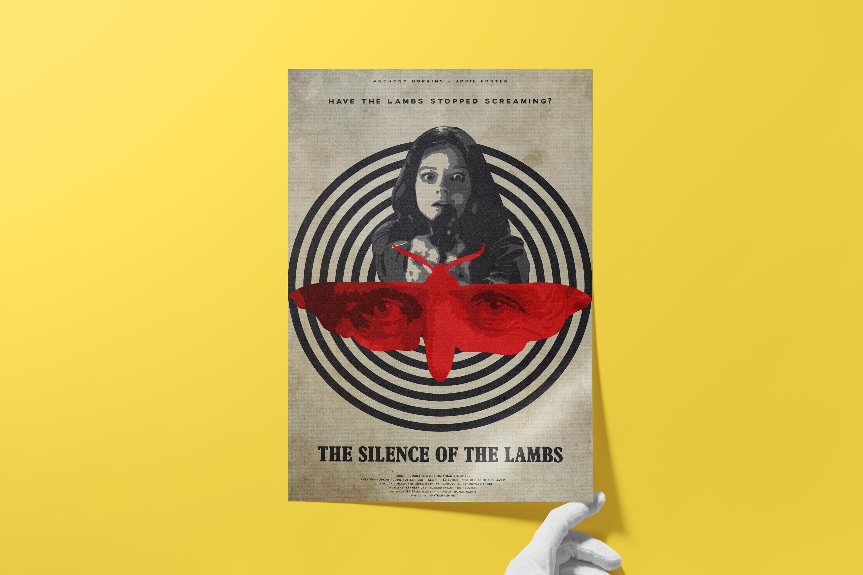 The Silence of the Lambs Movie Poster - Classic Thriller Wall Art, Hannibal Lecter Decor, Gift for Film Lovers