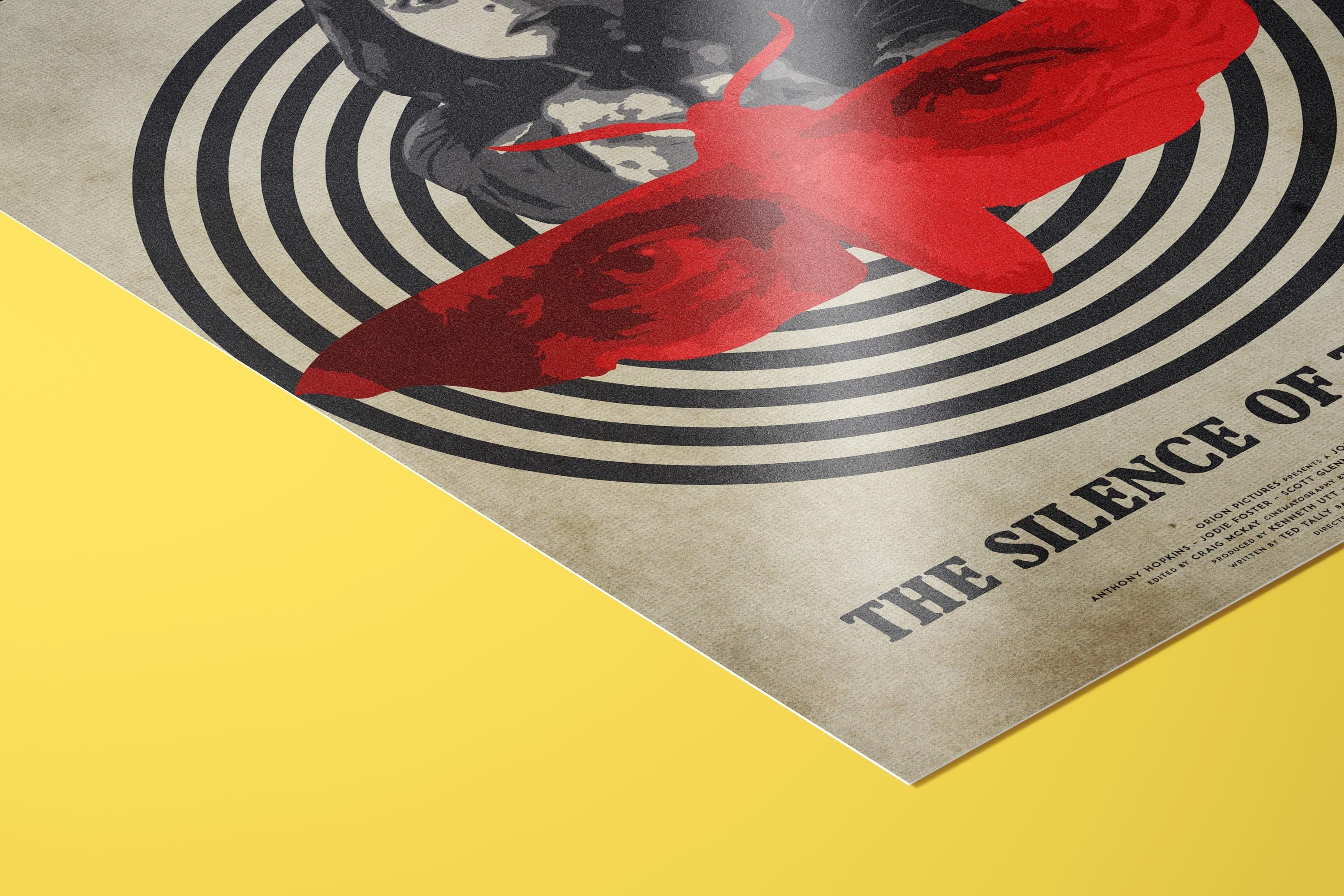 The Silence of the Lambs Movie Poster - Classic Thriller Wall Art, Hannibal Lecter Decor, Gift for Film Lovers