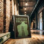 Shutter Island Movie Poster - Psychological Thriller Wall Art, Leonardo DiCaprio Decor, Gift for Movie Buffs