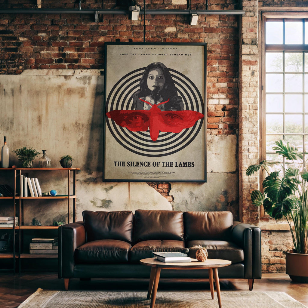 The Silence of the Lambs Movie Poster - Classic Thriller Wall Art, Hannibal Lecter Decor, Gift for Film Lovers