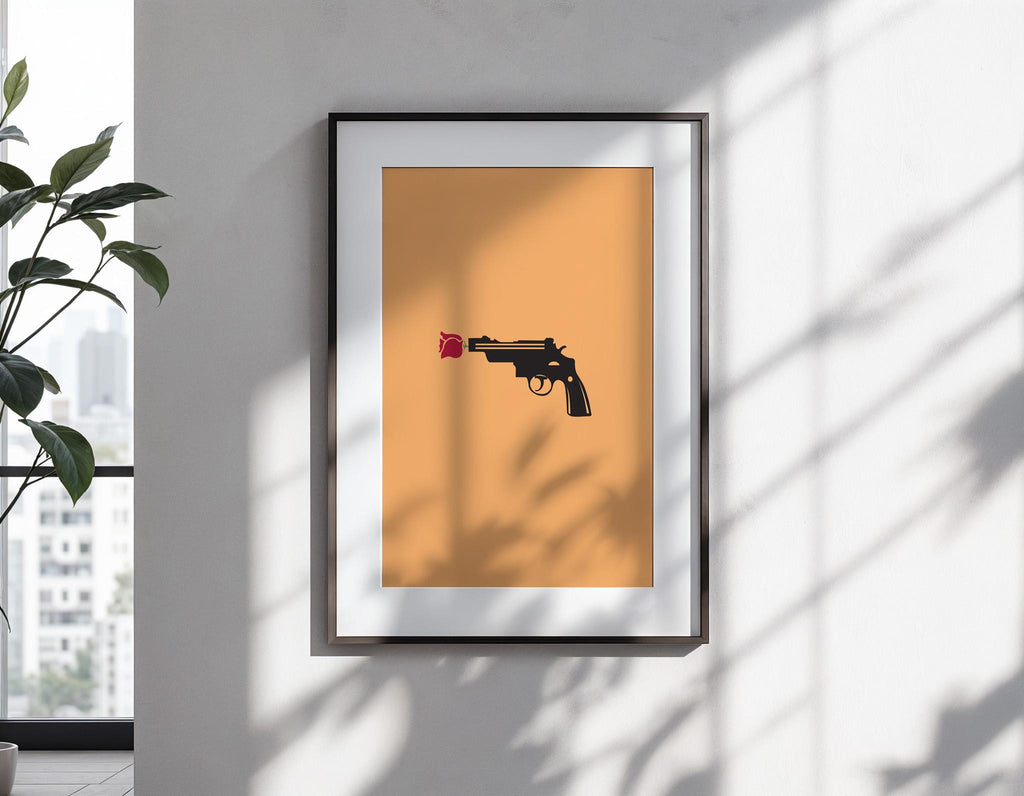 The Godfather Minimalist Poster - Francis Ford Coppola Design Print, Mafia Movie Decor, Cult Fan Gift