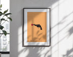 The Godfather Minimalist Poster - Francis Ford Coppola Design Print, Mafia Movie Decor, Cult Fan Gift