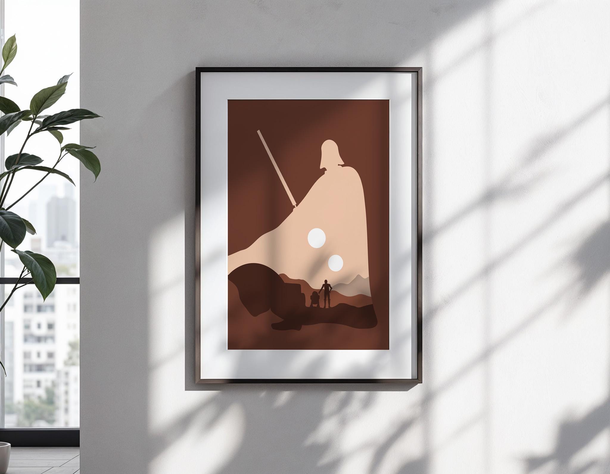 Star Wars Minimalist Poster - A New Hope Design Print, Sci-Fi Decor, Saga Fan Gift Idea