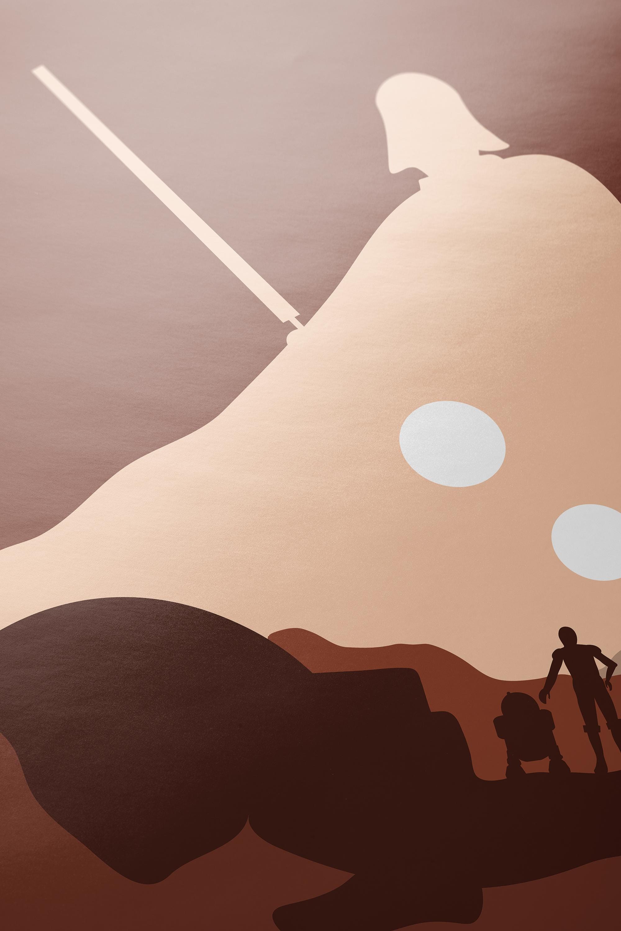 Star Wars Minimalist Poster - A New Hope Design Print, Sci-Fi Decor, Saga Fan Gift Idea