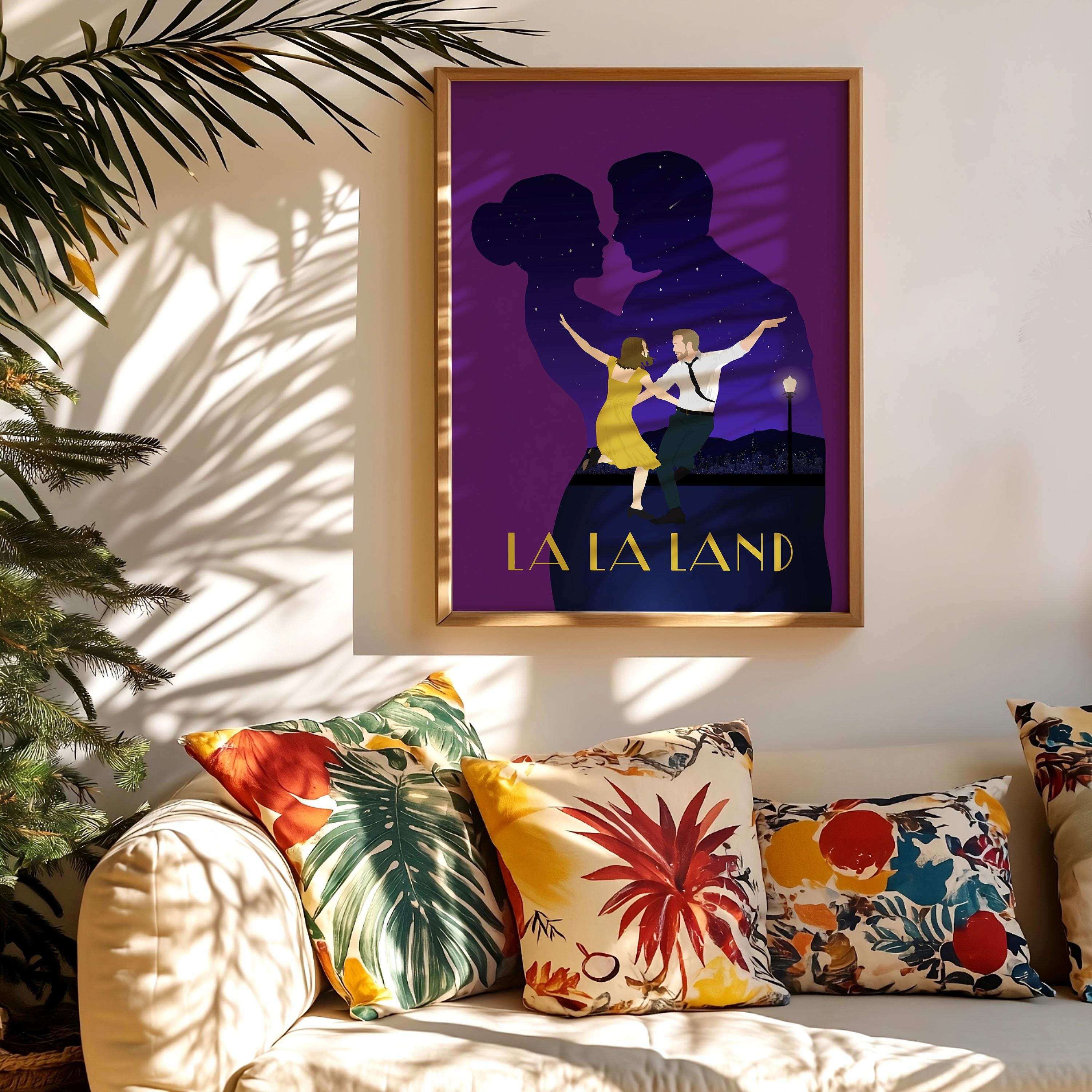 La La Land Movie Poster - Romantic Musical Wall Art, Jazz-Inspired Decor, Gift for Cinema and Music Lovers
