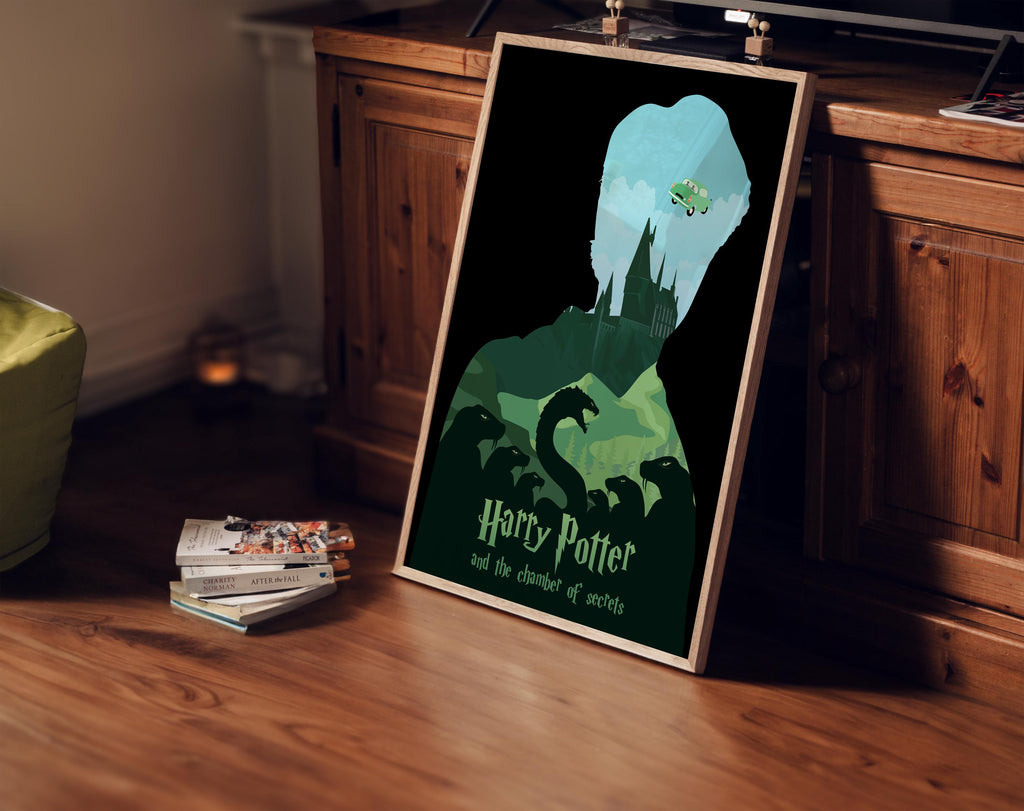 Harry Potter and the Chamber of Secrets Poster - Magical Wall Art, Hogwarts Decor, Gift for Potterheads, Tom Riddle Print