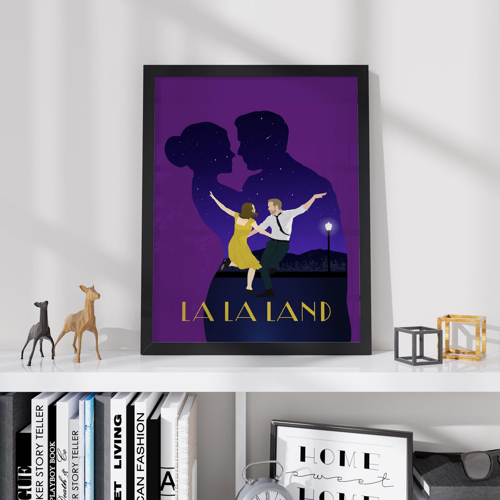 La La Land Movie Poster - Romantic Musical Wall Art, Jazz-Inspired Decor, Gift for Cinema and Music Lovers