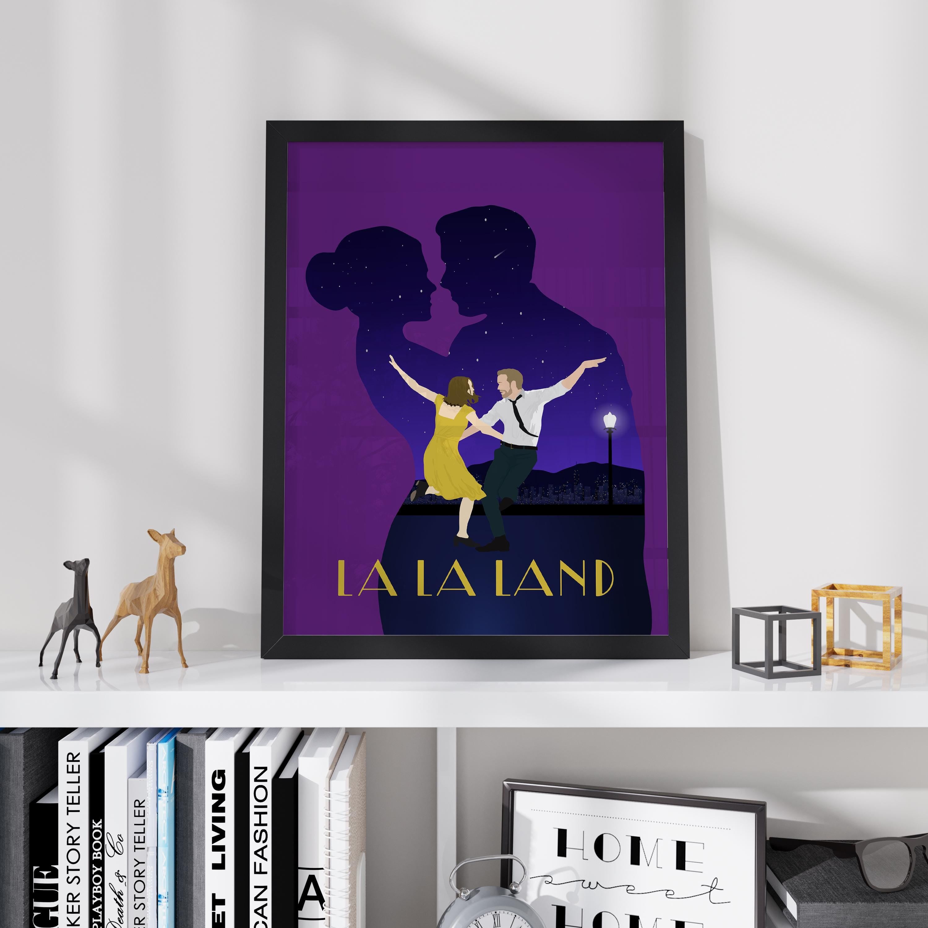 La La Land Movie Poster - Romantic Musical Wall Art, Jazz-Inspired Decor, Gift for Cinema and Music Lovers