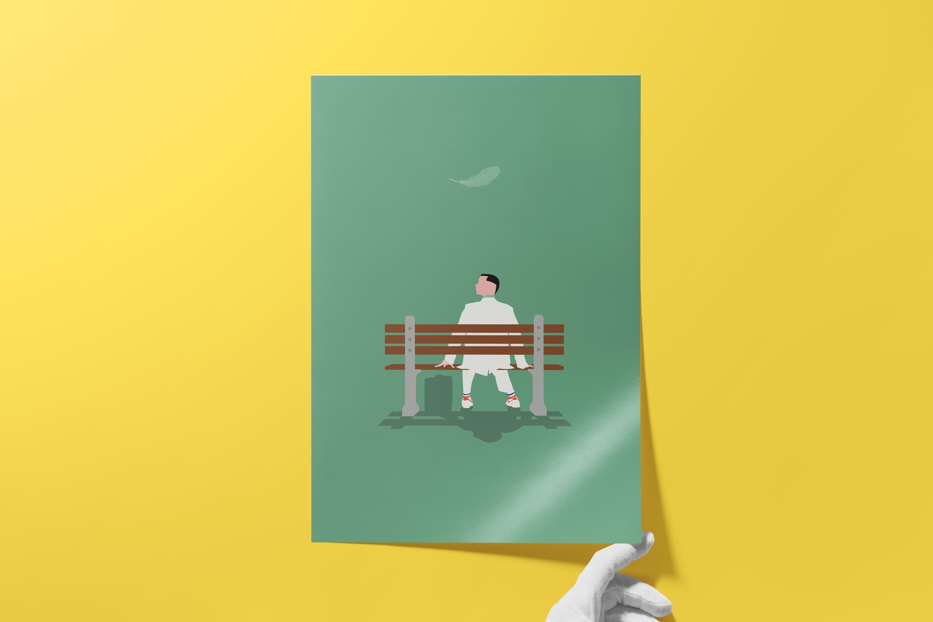 Forrest Gump Movie Poster - Classic Film Wall Art, Inspirational Home Decor, Gift for Movie Lovers