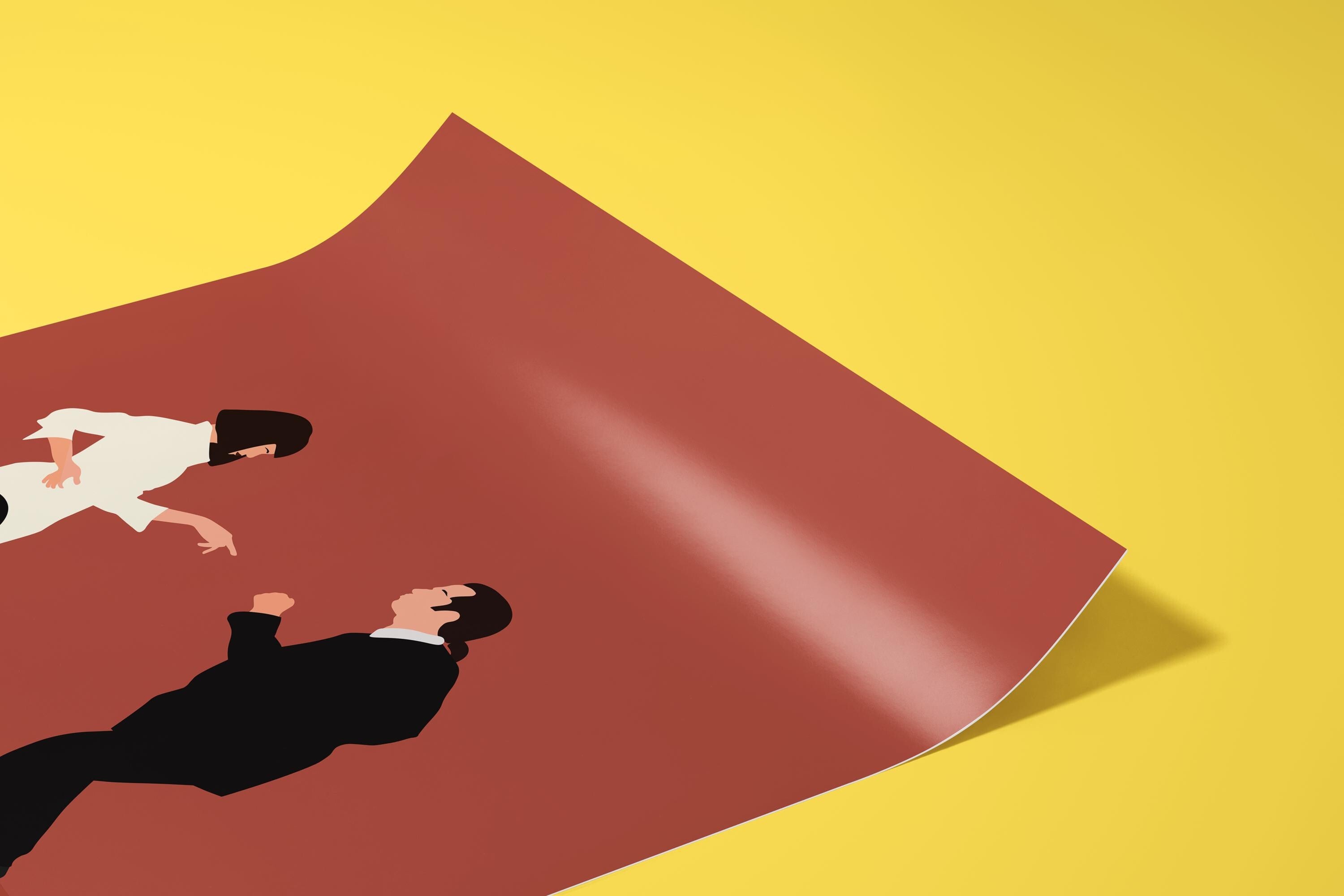 Pulp Fiction Movie Poster - Quentin Tarantino Wall Art, Cult Classic Decor, Gift for Film Enthusiasts