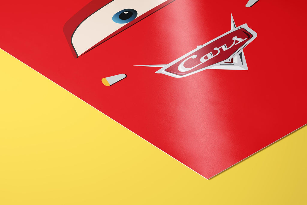 Cars Movie Poster – Racing Wall Art, Pixar Print, Lightning McQueen Decor, Gift for Car Enthusiasts