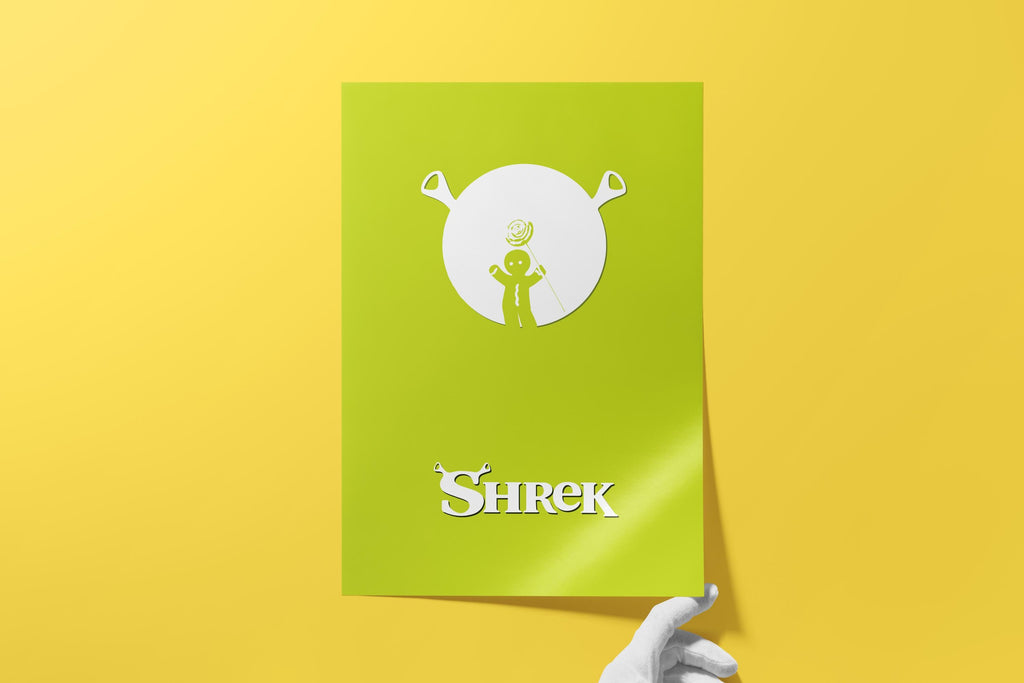 Shrek Animation Movie Poster - Cult Comedy Print, Funny Ogre Decor, DreamWorks Fan Gift Idea