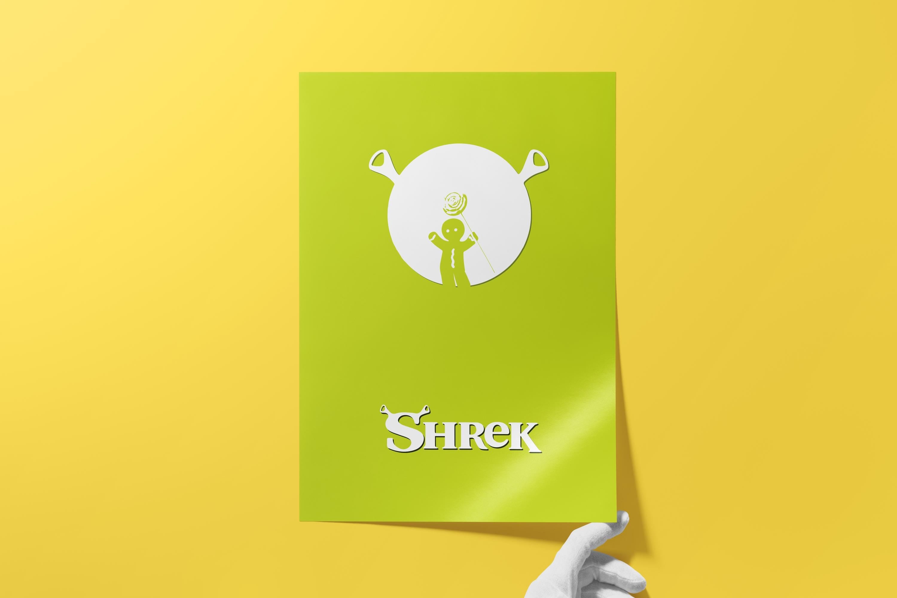 Shrek Animation Movie Poster - Cult Comedy Print, Funny Ogre Decor, DreamWorks Fan Gift Idea