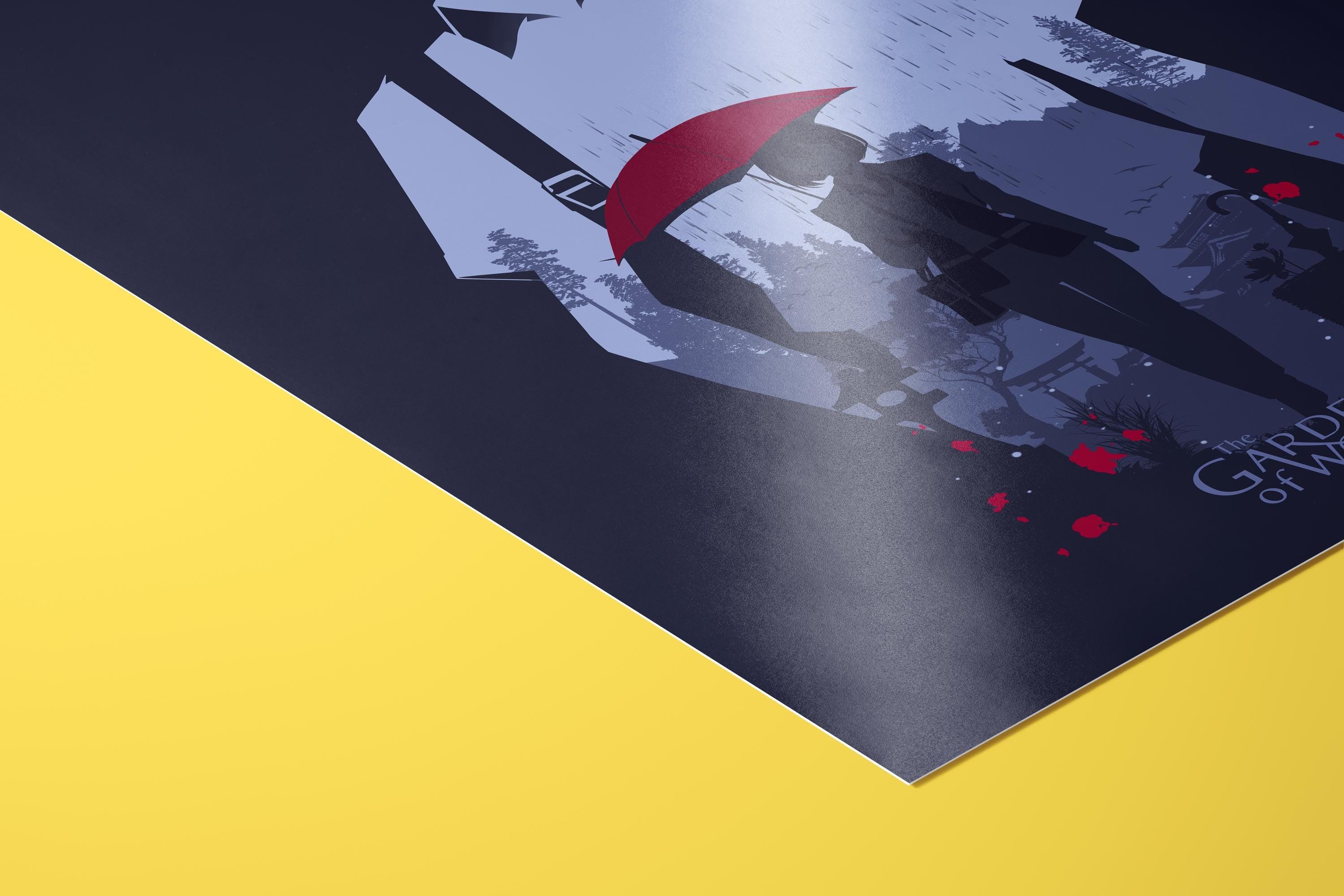 The Garden of Words Movie Poster - Anime Aesthetic Wall Art, Shinkai Film Print, Gift for Animation Fans