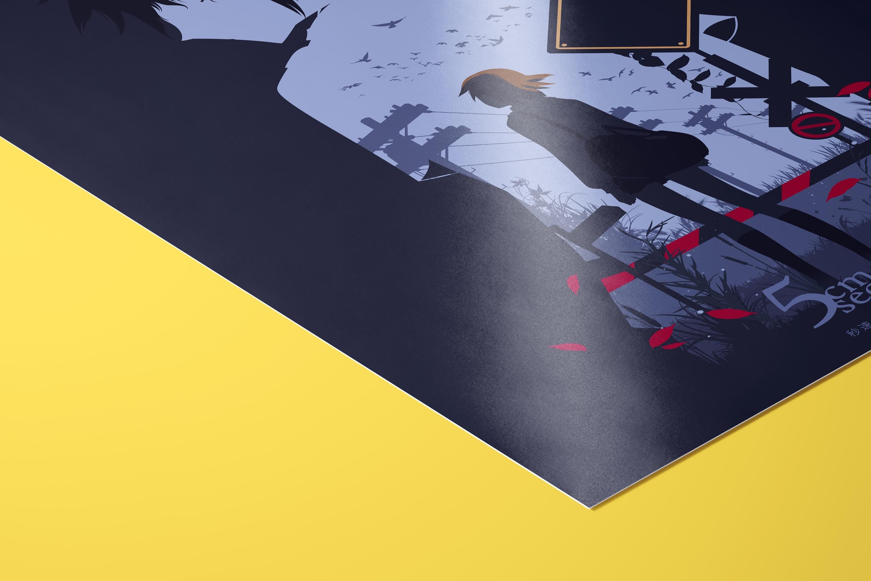 5 Centimeters Per Second Poster - Makoto Shinkai Wall Art, Japanese Anime Print, Romantic Animation Gift, Home Decor