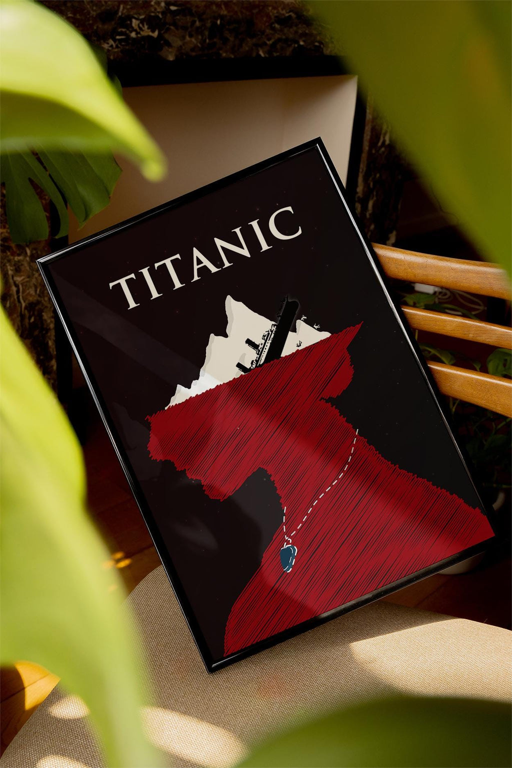 Titanic Movie Poster - Romantic Film Wall Art, Jack and Rose Decor, Perfect Gift for Movie Lovers, Cult Movie Gift, Jack and Rose Print
