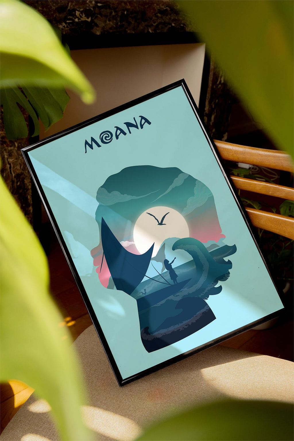 Moana Movie Poster - Wall Art Print, Animated Film, Disney Style, Gift for Movie Lovers