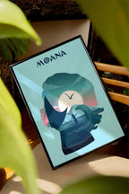 Moana Movie Poster - Wall Art Print, Animated Film, Disney Style, Gift for Movie Lovers