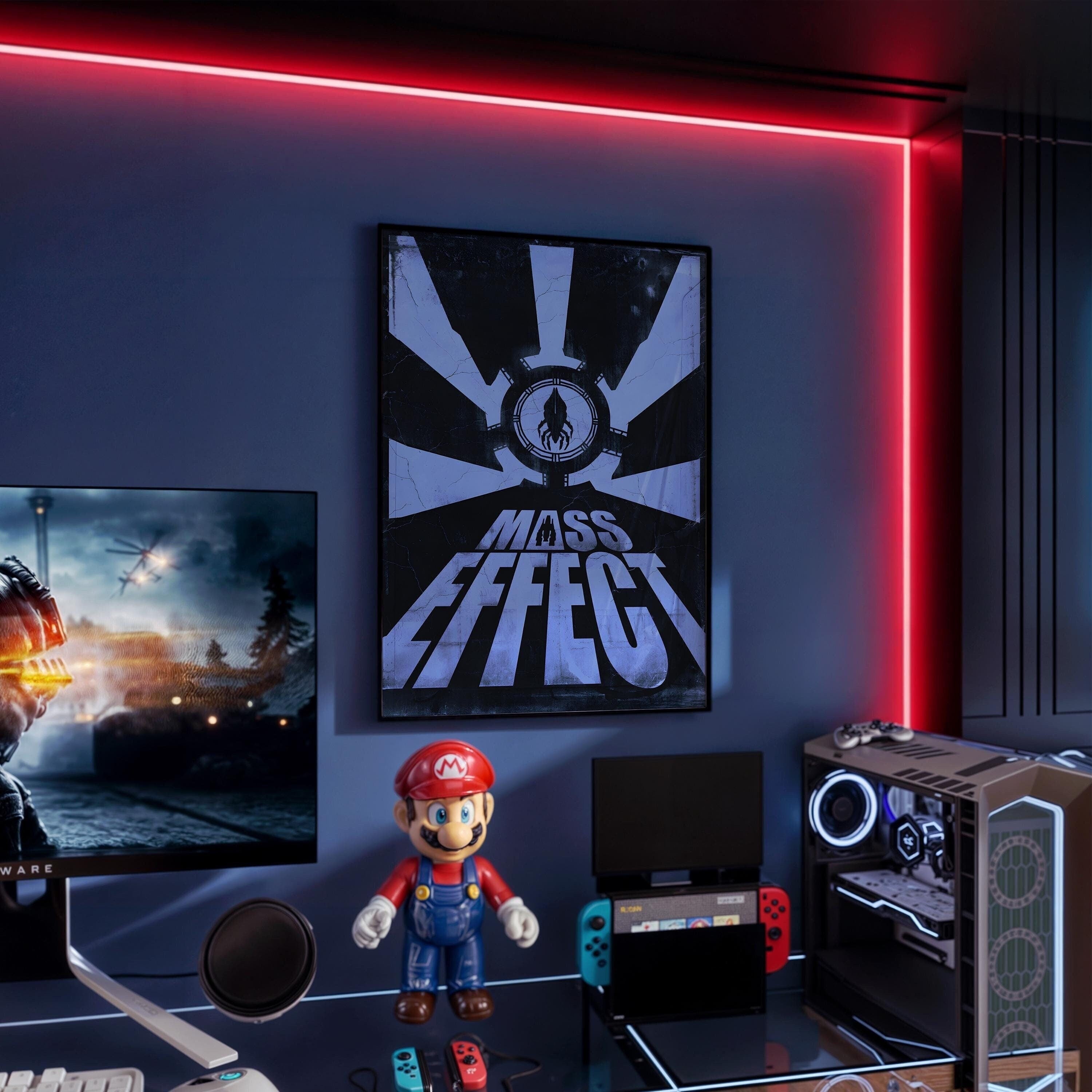 Mass Effect Poster - Sci-Fi Game Wall Art, Perfect Gift for Gamers and Space Adventure Fans, Commander Shepard Print