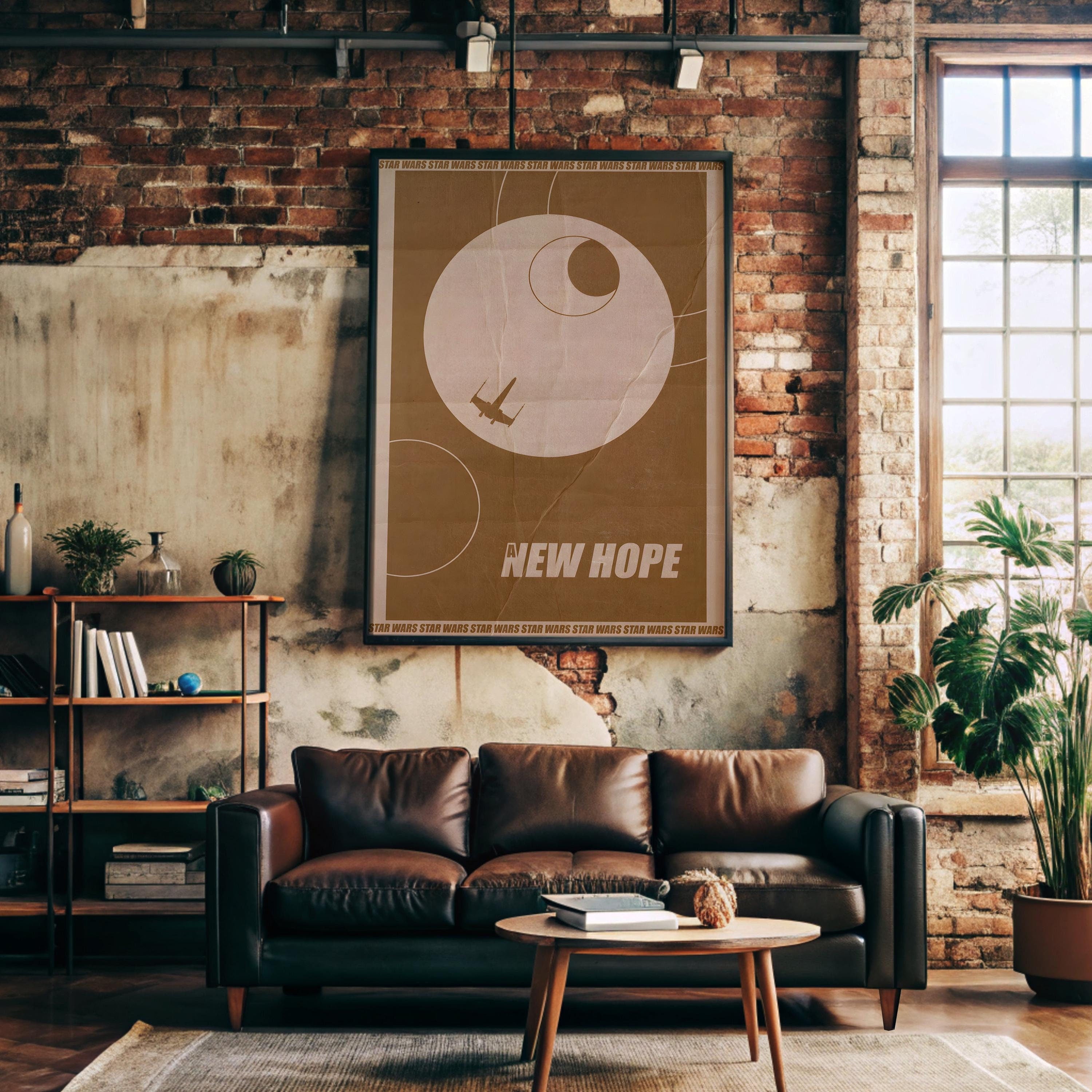 Star Wars A New Hope Wall Art, Sci-Fi Film Decor, Perfect Gift for Star Wars Fans