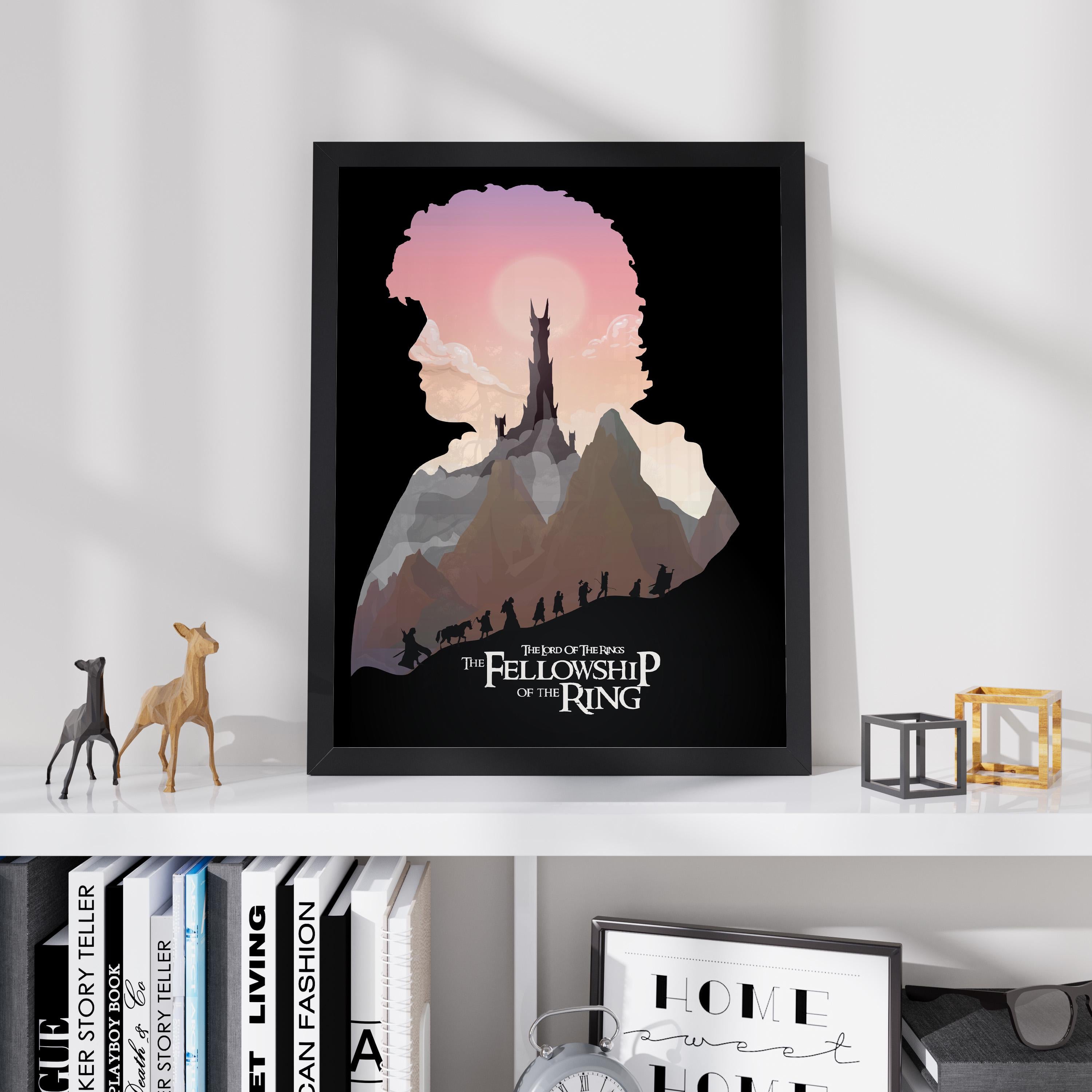 The Lord of the Rings: The Fellowship of the Ring Poster, Epic Fantasy Wall Art, Middle-earth Decor, Gift for LOTR Fans, Frodo Print