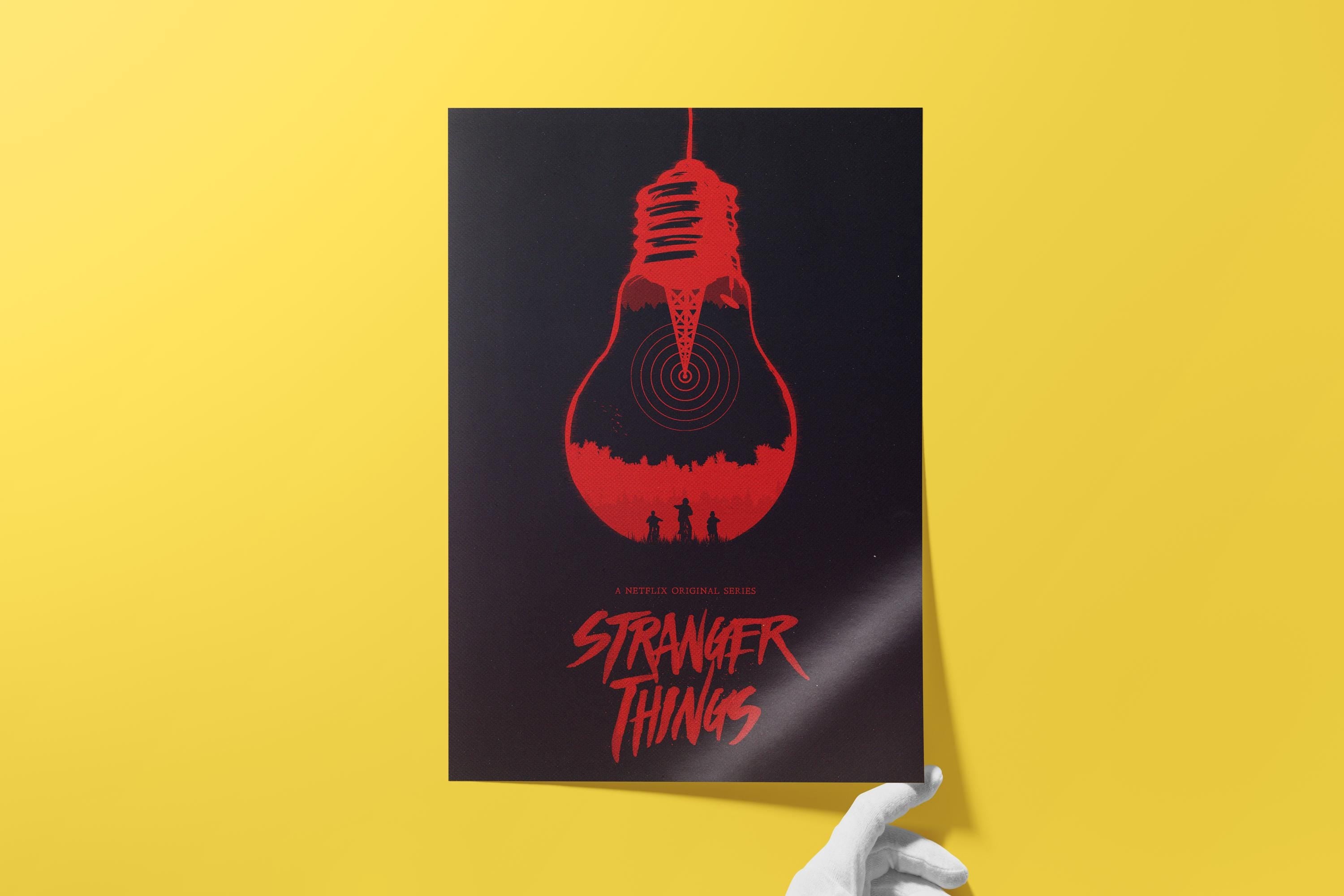 Stranger Things Poster - Retro Wall Art, Vintage Prints, Gift for TV Series Fans