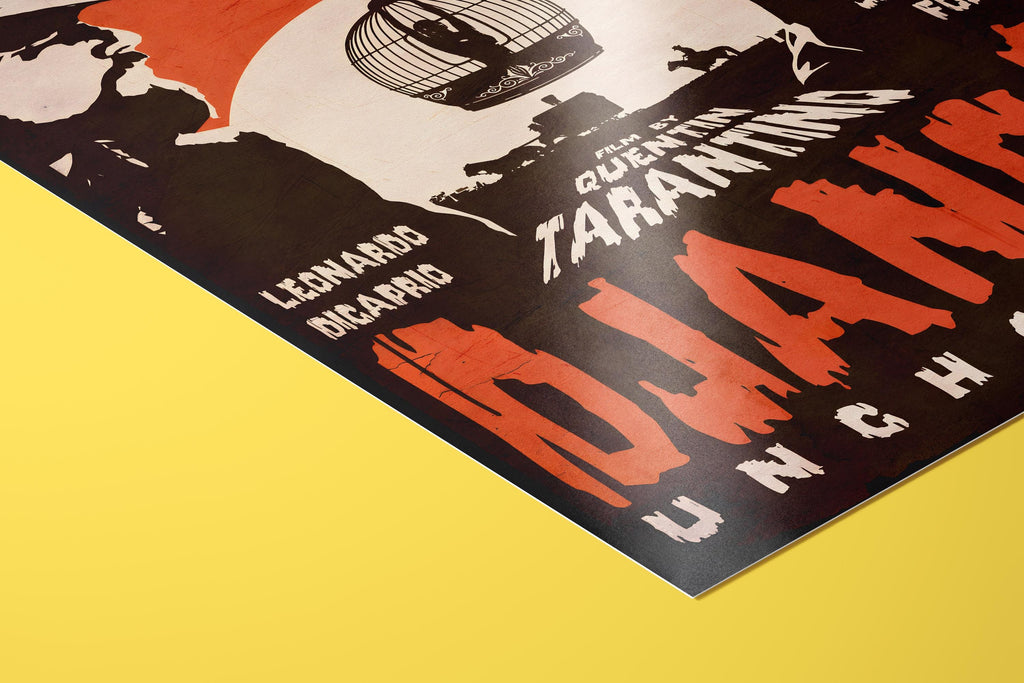 Django Unchained Poster - Modern Western Wall Art, Tarantino Film Print, Cult Movie Gift
