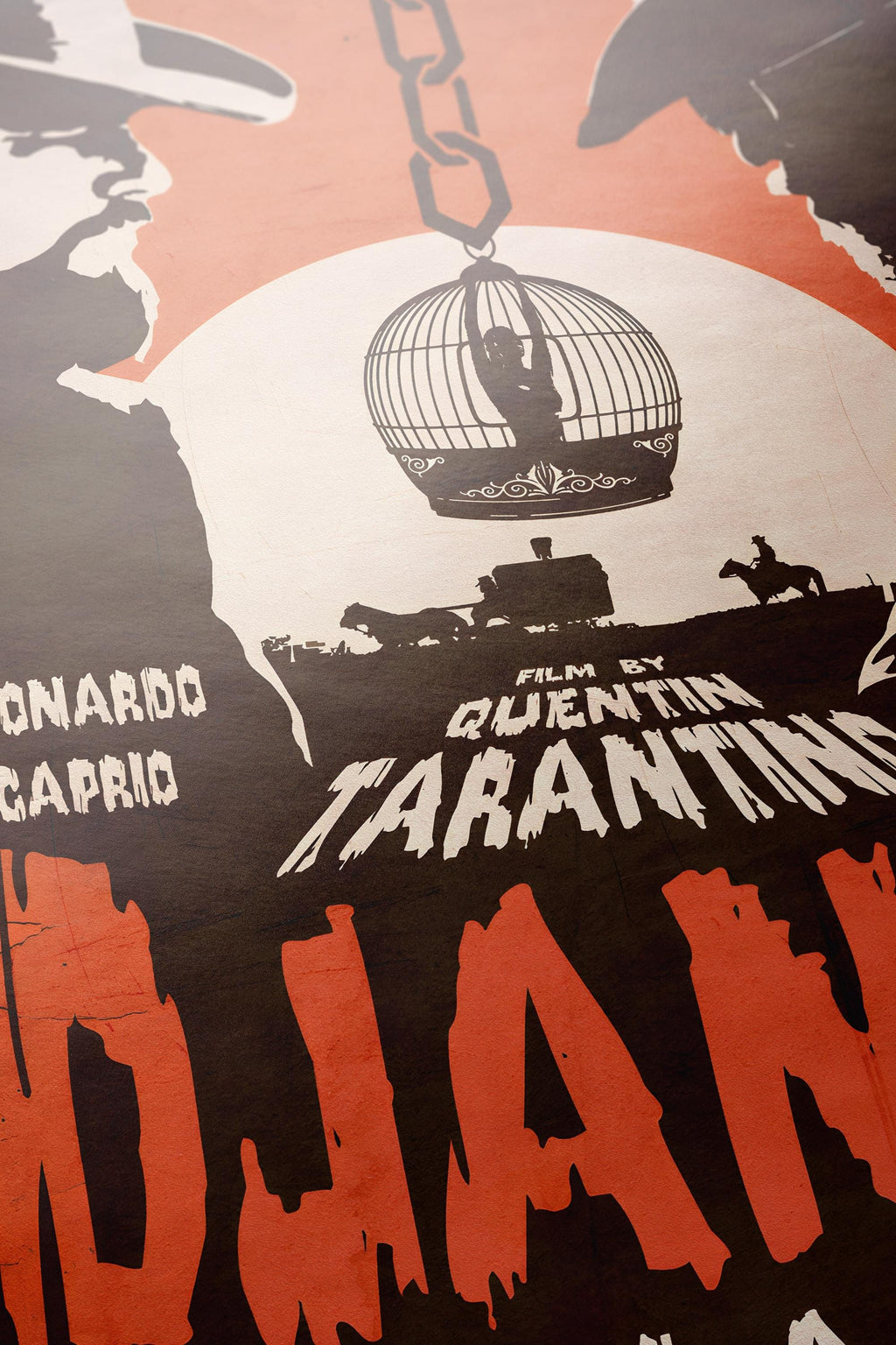 Django Unchained Poster - Modern Western Wall Art, Tarantino Film Print, Cult Movie Gift