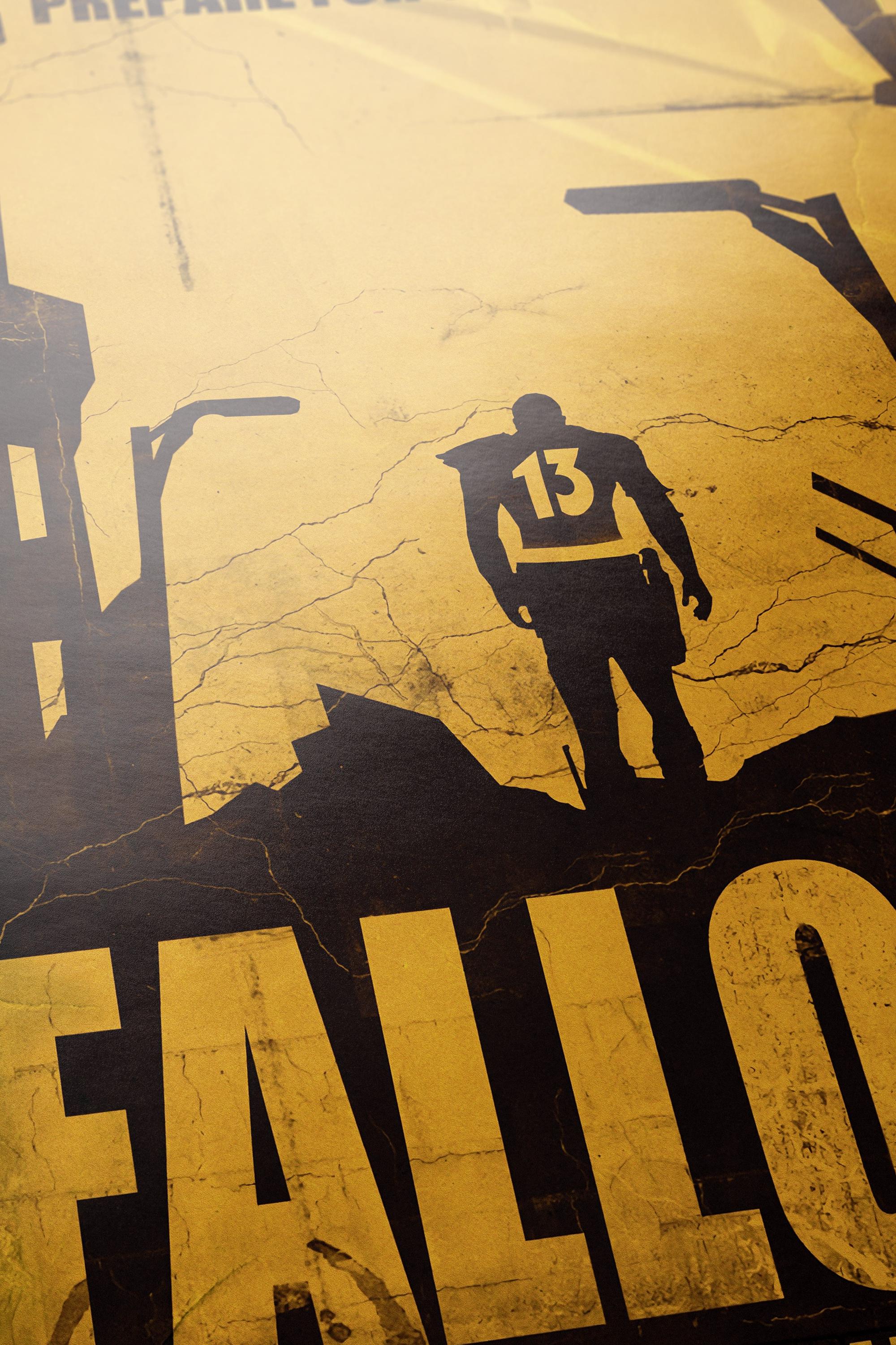 Fallout Poster - Post-Apocalyptic Videogame Art, Gamer Wall Print, Geek Decor Gift