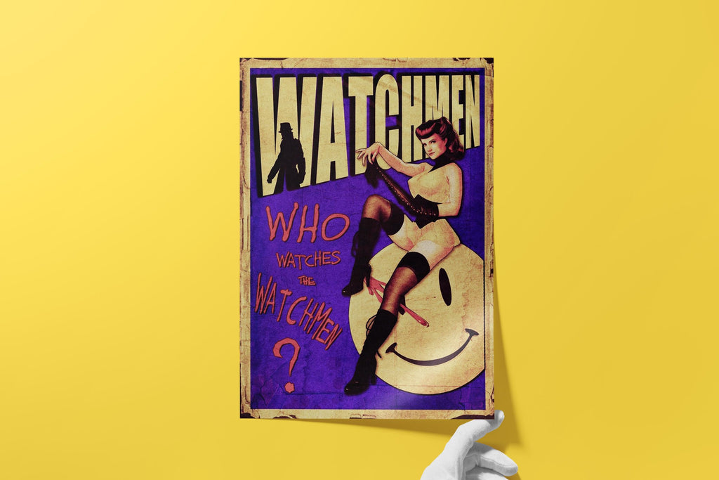 Watchmen Poster - Superhero Noir Wall Art, Graphic Novel Print, Geek Decor Gift